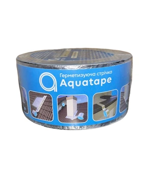 Битумная лента кровельная герметизирующая алюминиевая AquaTape 50мм / 3м