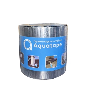 Битумная лента кровельная герметизирующая алюминиевая AquaTape 100мм / 3м