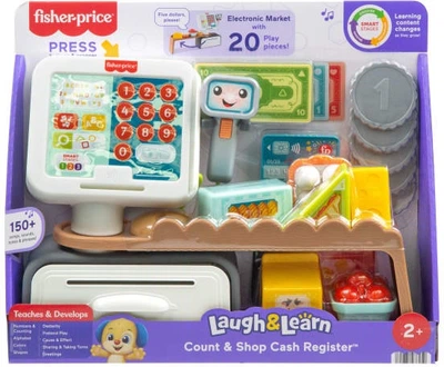 Interaktywna kasa fiskalna Fisher-Price Ucz się i śmiej! JGW98 (194735324545)