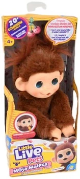 Interaktywny zwierzak Cobi Little Live Pets mini małpka Chikki Cherry 26765 (5902251501150)