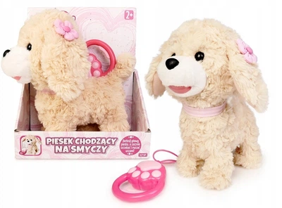 Piesek Artyk Natalia Collection chodzący na smyczy Beżowy 18552 (5901811185526)