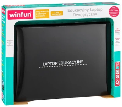 Edukacyjny laptop WinFun dwujęzyczny Czarny 54540 (4895038545403)