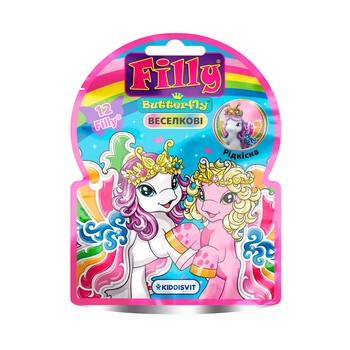 Фигурка Filly серии Радужные Бабочки с кристаллом флокированная