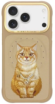 Etui Nimmy Lucky Fashion Cat MagSafe do iPhone 17 Pro Brown (6971080311512)