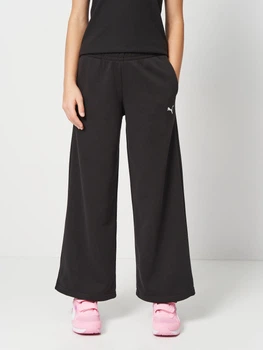Подростковые спортивные штаны-палаццо для девочки Puma Essentials 69304601 158-164 см Puma Black (4069161970559)