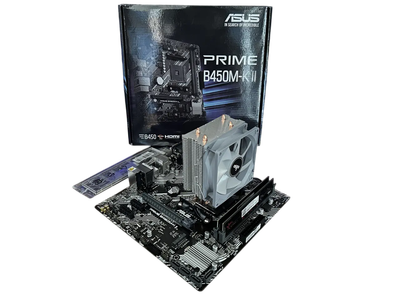 Игровой комплект Материнская плата B450 + AMD Ryzen 5 2400G + 16GB DDR4