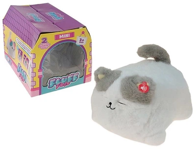 Інтерактивне кошеня Fluff Pets Mini плюшеве 25 см Біло-сіре 60428 (5901271604285)