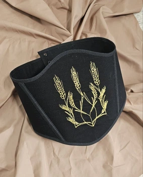 Жіночий вишитий корсет Ztclothes Колоски L Чорний (ZTCLKORKOLCH)