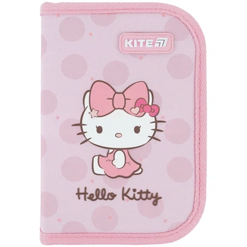 Пенал школьный KITE, 1 отделение, Hello Kity, (HK26-621-1)