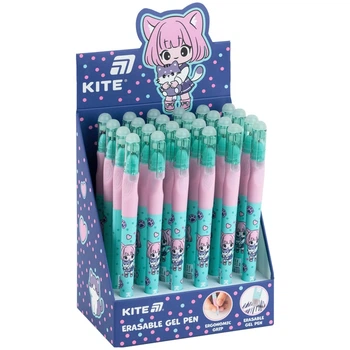 Ручка гелева "пиши-стирай" Kite Smart Be Friends K26-098-1, синя