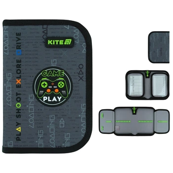 Пенал без наповнення Kite Good Game K26-622-2, 1 відділення, 2 відвороти