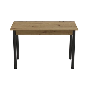 Стол кухонный Ferrum-decor Бенита 75x120x60 Черный ДСП Дуб Артизан 16мм (FRD-105691)