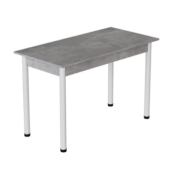 Стол кухонный Ferrum-decor Бенита 75x120x80 Белый ДСП Бетон 16мм (FRD-105570)