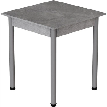 Стіл кухонний Ferrum-decor Агата 75x70x70 Сірий ДСП Бетон 16мм (FRD-105556)