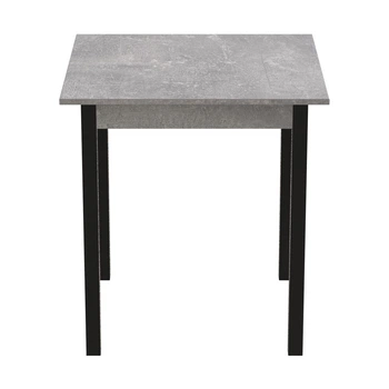 Стол кухонный Ferrum-decor Агата 75x90x90 Черный ДСП Бетон 16мм (FRD-105563)