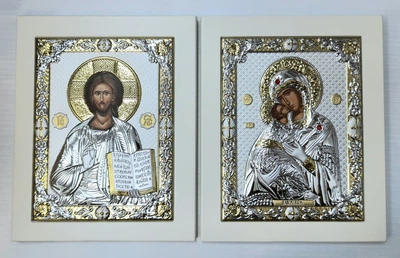 Ікони «Вінчальна пара» 21,5х17,5см Prince Silvero (ma/e1807,1810/bx-wh)
