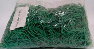 Резинки для банкнот №70 зелёные 1,5мм, 1кг Plast — прочные канцелярские резинки для купюр, упаковки, офиса