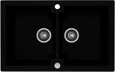 Zlew kuchenny Kernau KGS A 80 2B Deep Black