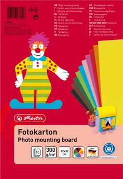 Набір кольорового картону Herlitz 22х32 см 10 шт (4008110237008)