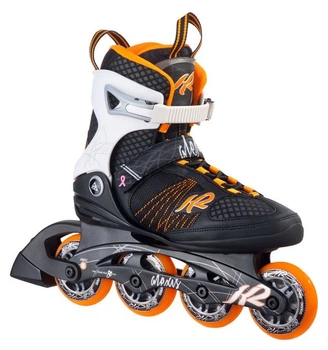 Роликові коньки для дорослих K2 ALEXIS 80 W 38 (7.5US) 245мм Black/orange/white (30A0104) (240мм)