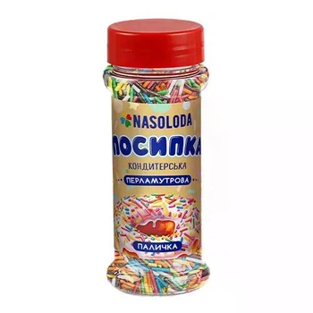Посыпка цветная сахарная Good Baking перламутровая «Палочка» баночка 70 г