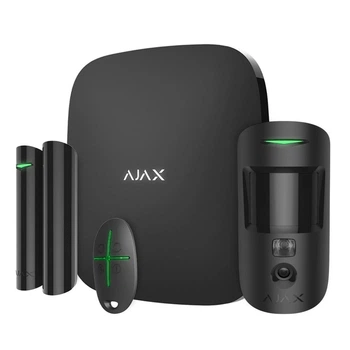 Комплект сигналізації Ajax StarterKit Cam Plus HDR Чорний