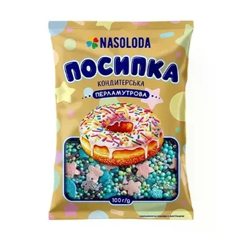 Посыпка цветная сахарная Good Baking перламутровая «Фигурный микс» пакет 100 г