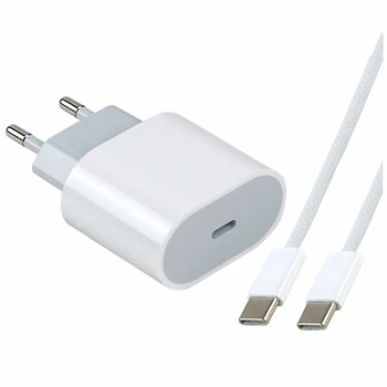 Сетевое зарядное устройство Apple PD 25W Type-C 1м белый для iPhone 16 Pro Max из ABS пластика