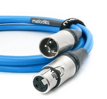 Аудиокабель Melodika Sky Blue Cable 2x XLR - 2x XLR lenght 1,5m (SB2X15)