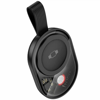 Беспроводное зарядное устройство Hoco CW60 2.5W USB Type-C черный для Apple Watch 1-9 SE Ultra