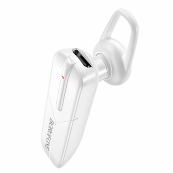Беспроводная моно-гарнитура 10мм Bluetooth 5.0 Micro-USB 7г Borofone BC36 Lucky Белый