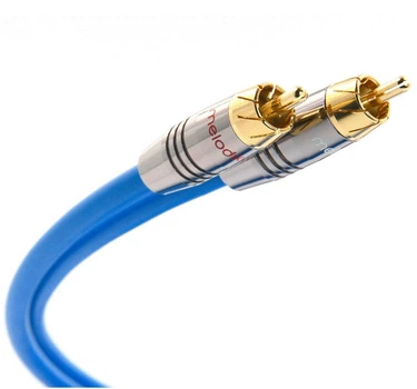 Аудиокабель Melodika Sky Blue Cable 2xRCA - 2x RCA lenght 1m (SB2R10)