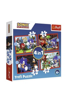 Пазлы Sonic Приключения Соника 4в1 цвет разноцветный Trefl ЦБ-00292882
