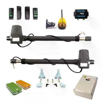 Автоматика для розпашних воріт Segment SG MT 400 Pro Lux KIT до 2 м і 500 кг, з пультами, фотоелементами, сигнальною лампою та GSM-модулем