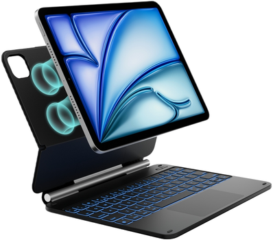 Etui z klawiaturą Typecase Edge do Apple iPad Air 11" 2024/2025 Carbon Fiber (6979284780301)