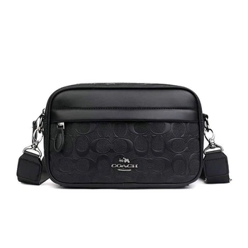 Сумка Coach чоловіча, через плече, чорного кольору