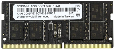 Модуль памяти SODIMM DDR4 8Gb Samsung 3200 Mhz (K4A8G085WE-BCWE-S8GB32) (SODIMM 8GB DDR4 3200 1Gx8) Б/у