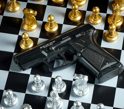 Стартовый пистолет BLOW TRZ 914 с авто режимом, шумовой пистолет с дополнительным магазином
