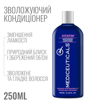 Зволожувальний кондиціонер для волосся Mediceuticals Vitatin 250 мл засіб для блиску та м'якості волосся