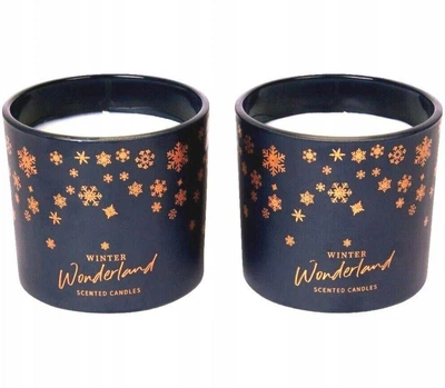 Набор из 2 декоративных ароматических свечей "Winter Wonderland"
