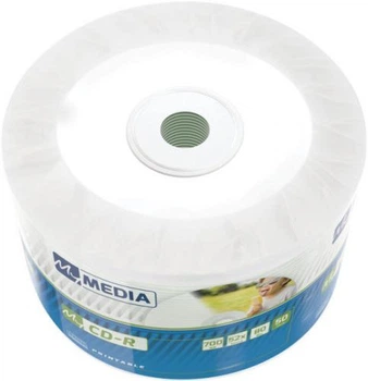 Диск CD-R 50 MyMedia, 700Mb, 52x, Printable, Wrap Box (69206)