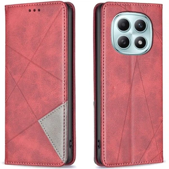 Чехол-книжка с карманами UniCase Geometric Pattern для Xiaomi Redmi Note 15 Pro 5G - Red