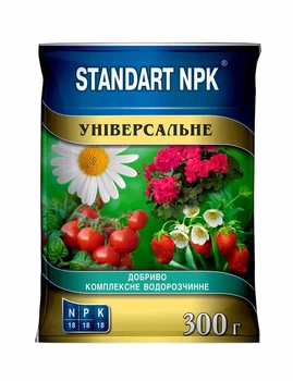 Комплексное водорастворимое удобрение 18-18-18 Standart NPK универсальное 300 г