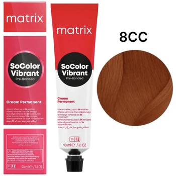 Стійка крем-фарба Matrix SoColor Pre-Bonded 8CC - Глибокий мідний світлий блондин 90 мл