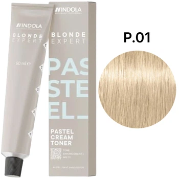Перманентна крем-фарба INDOLA Blonde Expert Pastel P.01 - Пастель натуральний попелястий 60 мл