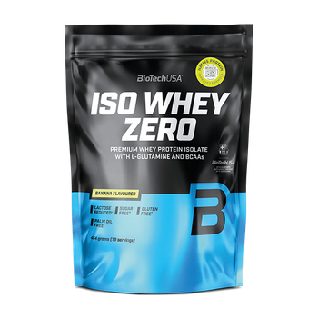 Сироватковий протеїн ізолят BioTechUSA Iso Whey Zero 454 г banana