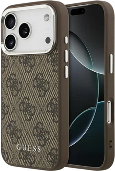Чохол Guess 4G Classic Logo MagSafe для Apple iPhone 17 Pro Max Brown (GUHMP17XP4GSSMCW)