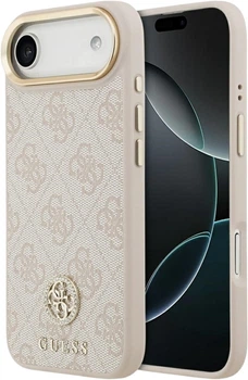 Etui Guess 4G Strass Logo MagSafe do Apple iPhone Air Pink (GUHMP17MP4GRMDEP)