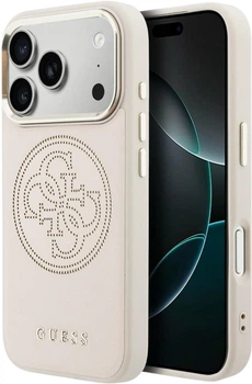 Etui Guess Perforated 4G MagSafe do Apple iPhone 17 Pro Max Pink (GUHMP17X5PG4SRGP)