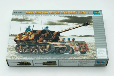 Сборная модель 1/35 Немецкая САУ Мардер Ⅰ Panzereger 39(H) mit 7.5cm Pak40/1 Трумпетер 00354